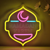 TONGER® Ramadan Karem With Moon Wall LED Neon Sign Light
