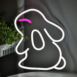 TONGER® Rabbit Bunny Wall LED Neon Sign Light