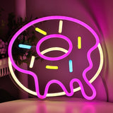 TONGER® Donut Wall LED Neon Sign Light
