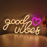 TONGER® Good Vibes Wall LED Neon Sign Light