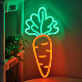 TONGER® Carrot Wall LED Neon Sign Light