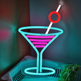 TONGER® Cocktails Wall LED Neon Sign Light