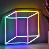 TONGER® Cube Wall LED Neon Sign Light
