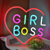 TONGER® Girl boss Wall LED Neon Sign Light