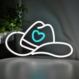 TONGER® Cowboy Hat Wall LED Neon Sign Light