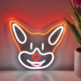 TONGER® Corgi Puppies Dogs Wall LED Neon Sign Light