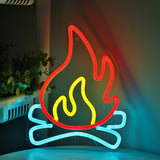 TONGER® Fire Wall LED Neon Sign Light