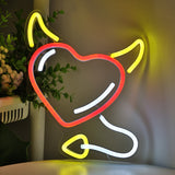 TONGER® Devil Wall LED Neon Sign Light