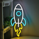 TONGER® Rocket Wall LED Neon Sign Light