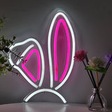 TONGER® Rabbit Ears Wall LED Neon Sign Light