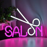 TONGER® Hair Salon Sissors Wall LED Neon Sign Light