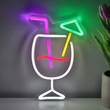 TONGER® Goblet Cocktail Wall LED Neon Sign Light