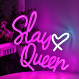 TONGER® Slay Queen Wall LED Neon Sign Light