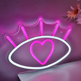 TONGER® Heart In Eye Wall LED Neon Sign Light