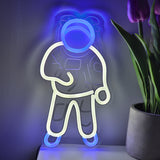 TONGER® Cosmonaut Space Man Astronauts Wall LED Neon Sign Light