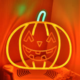 TONGER® Pumpkin Wall LED Neon Sign Light For Halloween Decoration