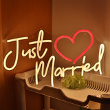 TONGER® Just Married Wall LED Neon Sign Light