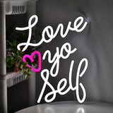 TONGER® Love Yo Self Wall LED Neon Sign Light