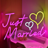 TONGER® Just Married Wall LED Neon Sign Light