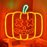 TONGER® Pumpkin Wall LED Neon Sign Light For Halloween Decoration