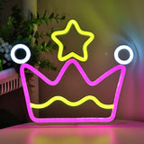 TONGER® Crown Wall LED Neon Sign Light