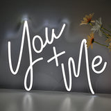 TONGER® You + Me Wall LED Neon Sign Light
