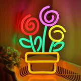 TONGER® Planted Pop Wall LED Neon Sign Light