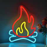 TONGER® Fire Wall LED Neon Sign Light