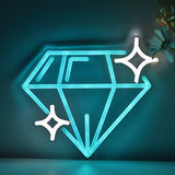 TONGER® Sparkling Sapphire Diamond Wall LED Neon Sign Light
