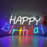TONGER® Happy Birthday Wall LED Neon Sign Light