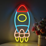 TONGER® Rocket Wall LED Neon Sign Light
