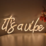 TONGER® It's a Vibe Wall LED Neon Sign Light