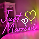 TONGER® Just Married Wall LED Neon Sign Light
