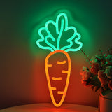 TONGER® Carrot Wall LED Neon Sign Light