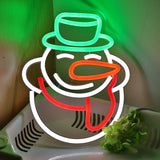 TONGER® Snowman Wall LED Neon Sign Light