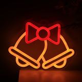 TONGER® Christmas Bells Wall LED Neon Sign Light