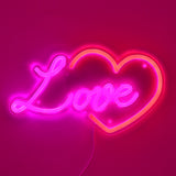 TONGER® Heart With Love Wall LED Neon Sign Light