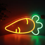 TONGER® Carrot Wall LED Neon Sign Light