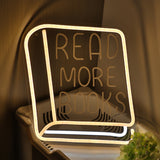 TONGER® Read More Books Wall LED Neon Sign Light