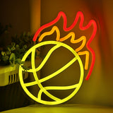 TONGER® Fire Football Wall LED Neon Sign Light