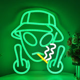 TONGER® Smoking Alien Wall LED Neon Sign Light