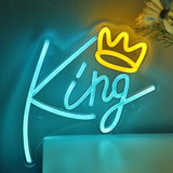 TONGER® King With Crown Wall LED Neon Sign Light
