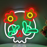 TONGER® Life After Death Skull Wall LED Neon Sign Light