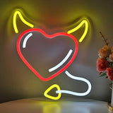 TONGER® Devil Wall LED Neon Sign Light