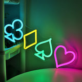 TONGER® Poker Symbol Wall LED Neon Sign Light