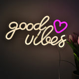 TONGER® Good Vibes Wall LED Neon Sign Light