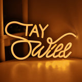 TONGER® Stay Wild Wall LED Neon Sign Light