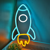 TONGER® Rocket Wall LED Neon Sign Light