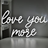 TONGER® Love You More Wall LED Neon Sign Light