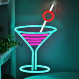 TONGER® Cocktails Wall LED Neon Sign Light
